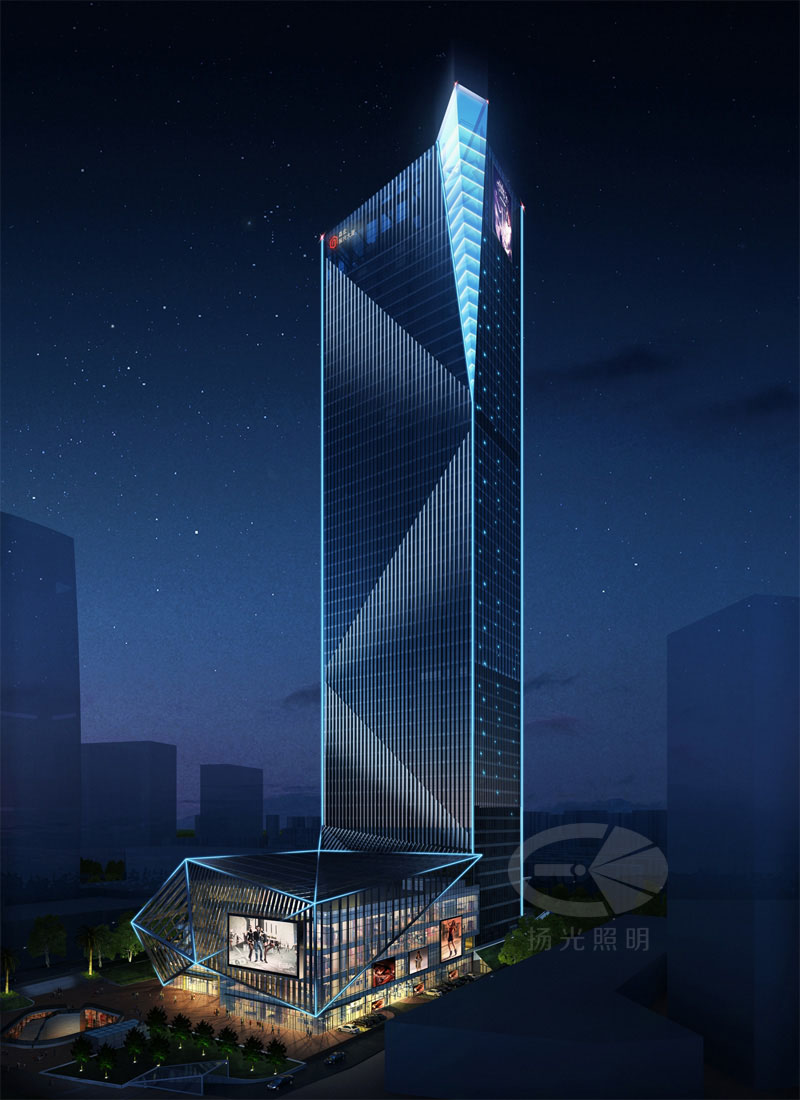 大廈建筑照明設計效果圖